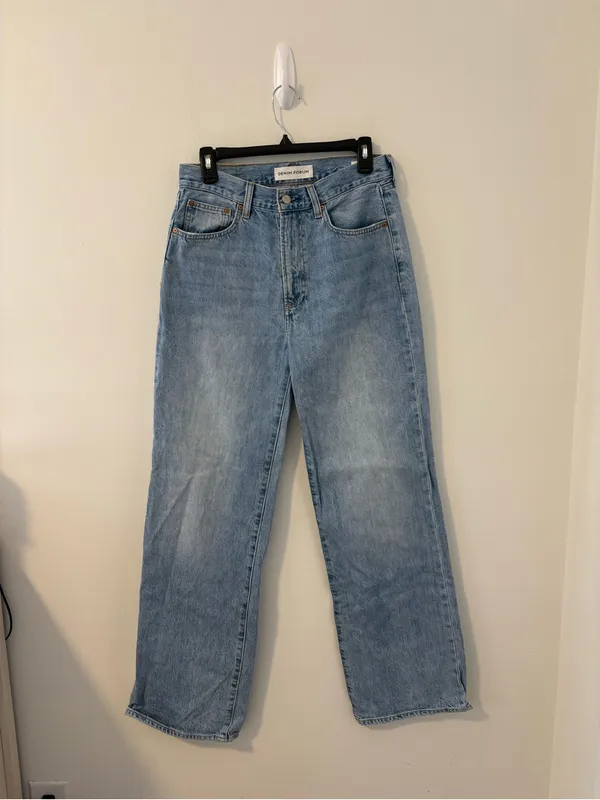 Denim Forum The Farrah High Rise Wide Leg Jean Size 28 - Image 2