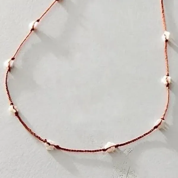 NWT Delicate Flower Belly Chain In Red - Image 10