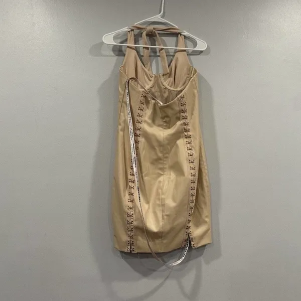 House of CB Leda Vegan Leather Dress Medium M - Image 4
