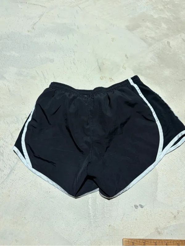 Nike Women's Black Shorts with White large - Image 5