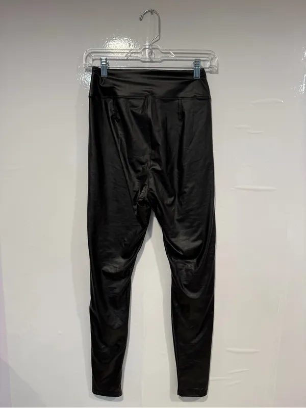Black Faux Aerie offline real me Leather Leggings - Image 3