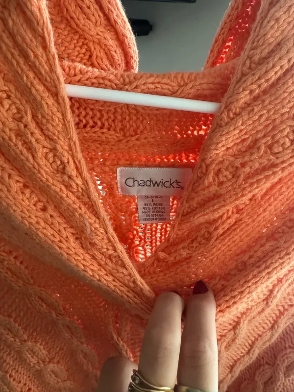 Orange Knit Sweater - Image 2