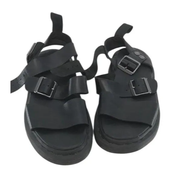 Dr. Martens Gryphon Sandals – Black Leather – US Men’s 7 / Women’s 8 Summer - Image 9