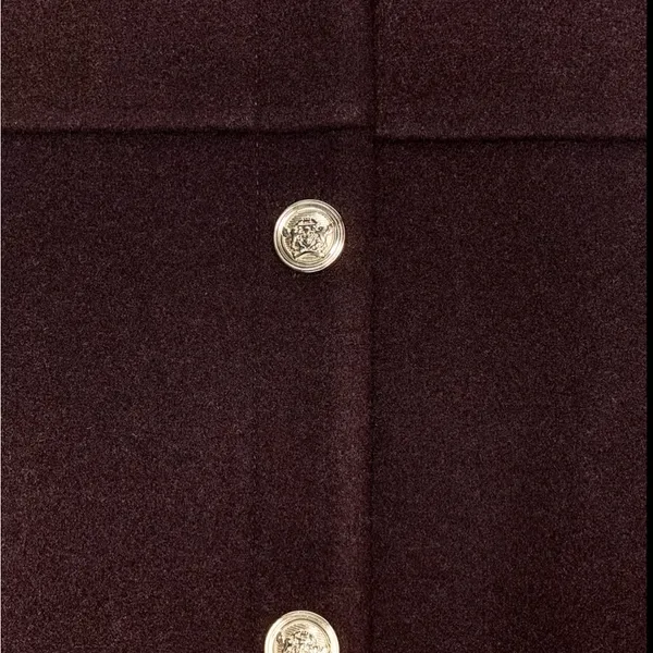 Zara NWT burgundy jacket with gold buttons - Image 5