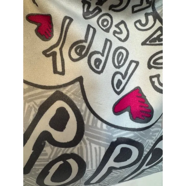 Coach Poppy graffiti heart print hobo bag & Wallet pink orange accents Y2K - Image 14
