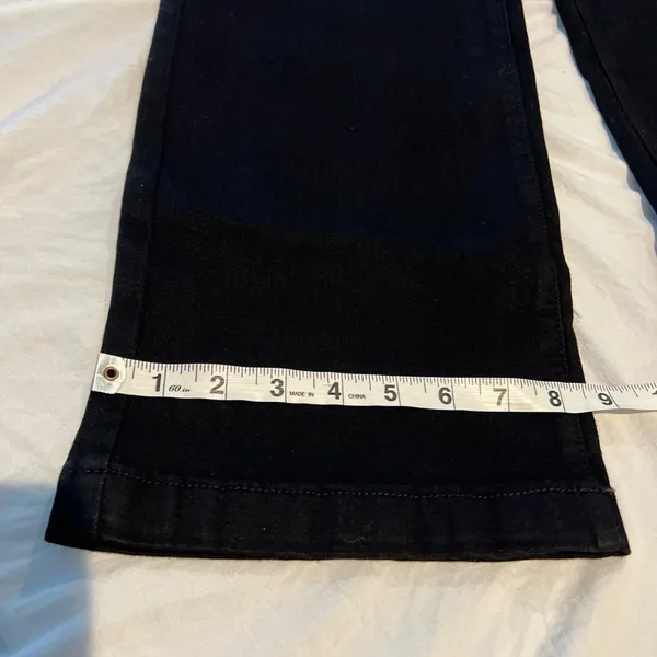 NEW Etello Black Straight Leg Women's Jeans size 8 - Image 8