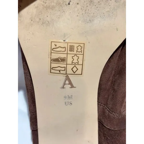 Anthropologie Suede Peep-Toe Heels  Size 9 - Image 10