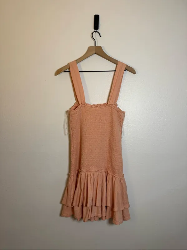 American Eagle Sunchaser Knit Smocked Drop Waist Mini Dress‎ - Image 3