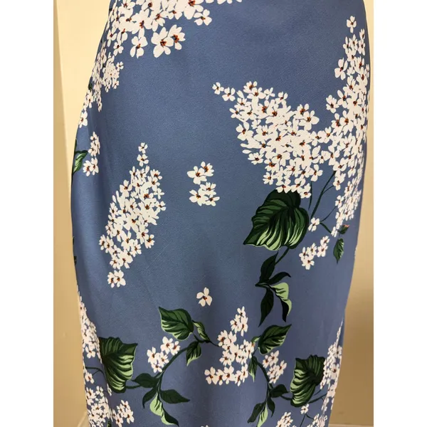 Keepsake The Label Blue Hydrangea Midi Slip Dress Size L - Image 6