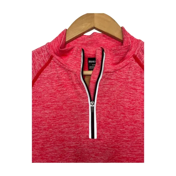 Victorias Secret Pink Active Top Womens Medium Pink Quarter Zip Yoga Gym Workout - Image 6