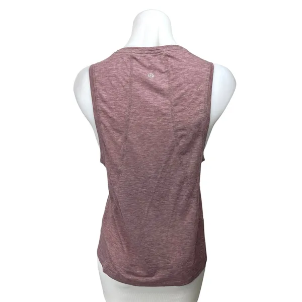 Lululemon Purple Knit Sleeveless Pullover Athletic Workout Gym Tank Top Size 4 - Image 2