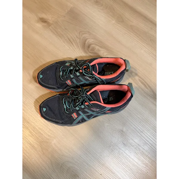 Asics Gel-Venture 5 Black Orange 9.5 Womens Trail Running Shoes T5N8N Sneaker - Image 5