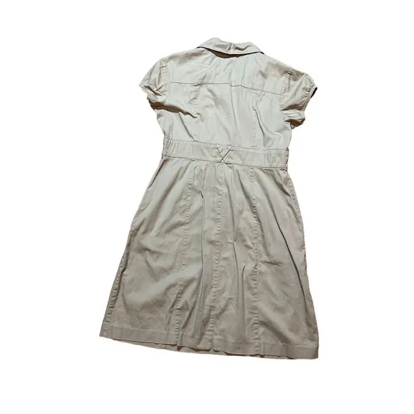 Robbie Bee Khaki Utility denim dress sz 10P‎ - Image 2