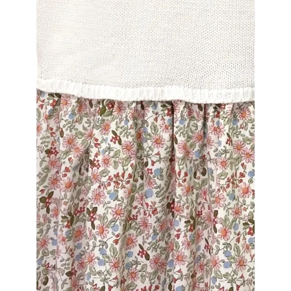 NWT Baltic Born Myra Sweater Midi Dress Sz Small Ivory Coral Floral Knit Pockets - Image 5