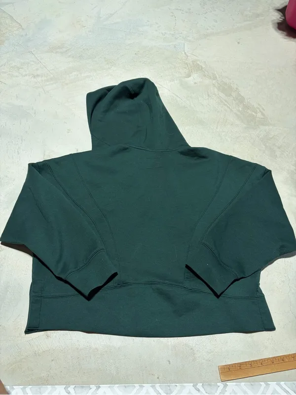 YPB your personal best Dark Green Half-Zip Hoodie large Abercrombie - Image 9