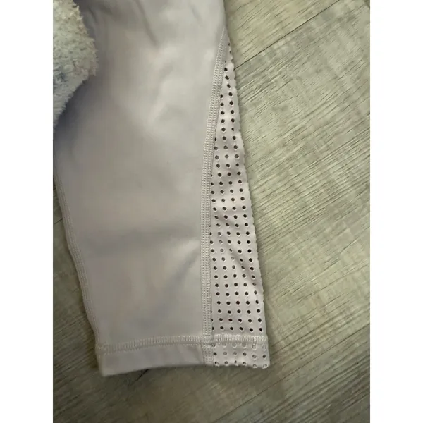 Savvi Fit Laser Cut High-Waisted Leggings - Light Mauve - Size‎ S - Image 3