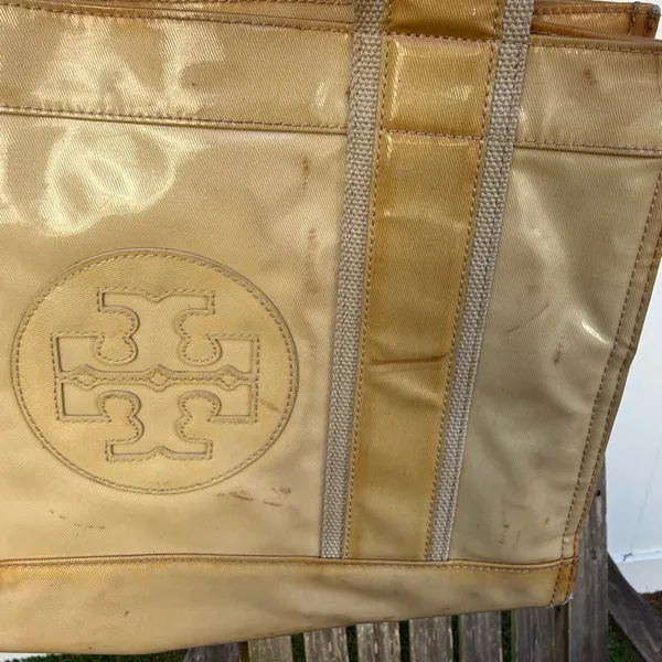 Tory Burch Coated Twill‎ Mini Tory Tote SEE PHOTOS. W - Image 6