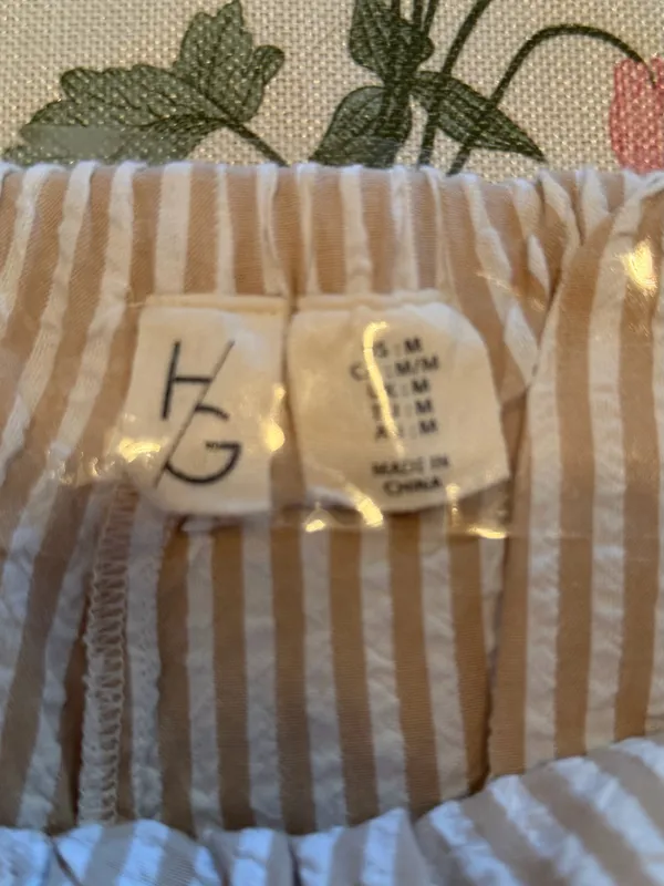 H/G Linen Pans Tan Size M - Image 3