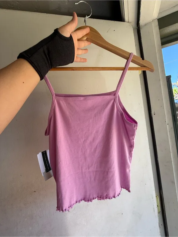 NWT BP Nordstrom Lavender Spaghetti Strap‎ squared neck Camisole size M - Image 2