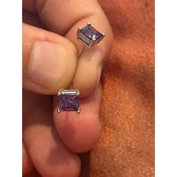 B262 earrings stud 925 sterling silver - Image 3
