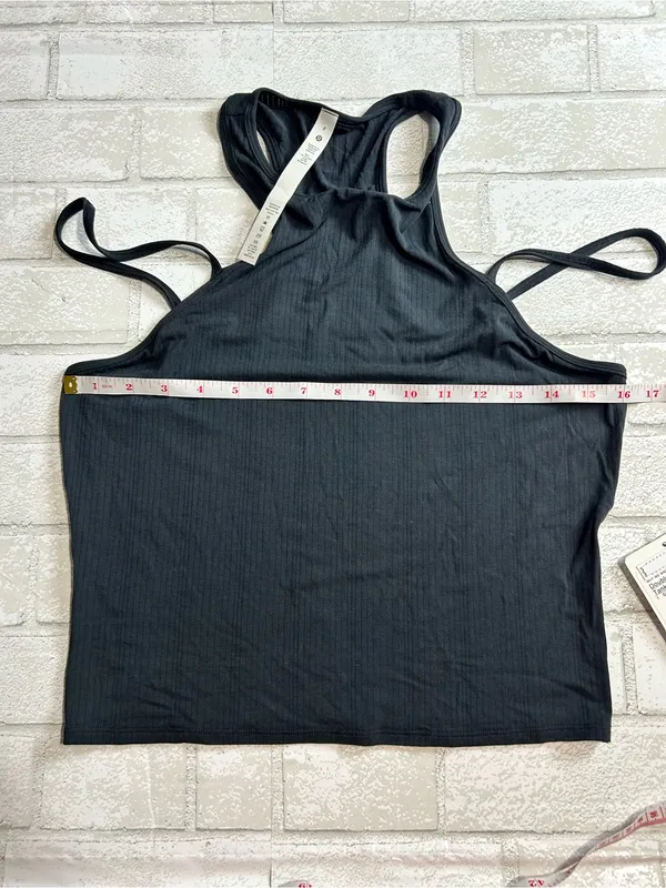 lululemon athletica Double Strapped Yoga Tank - Ribbed Black Size 8 - Image 6