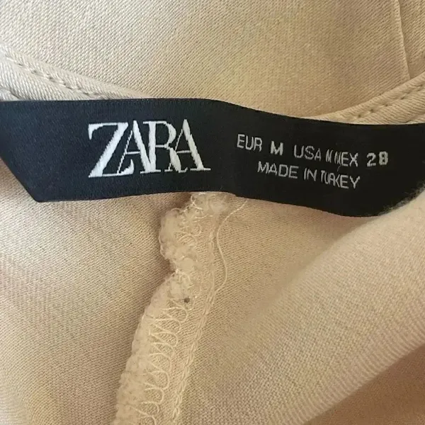 Zara Draped Satin Cami Apricot Champaigne Women’s Lightweight Top SZ M #1721 - Image 6