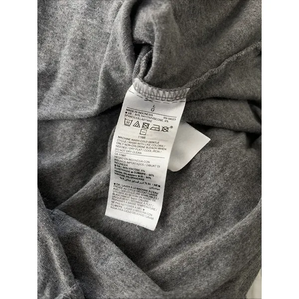 Old Navy T-Shirt Midi Dress Womens Size L Gray Casual Short Sleeve Rayon‎ Blend - Image 4