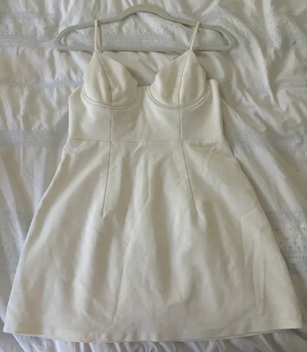 Princess Polly White Mini Dress - Image 4