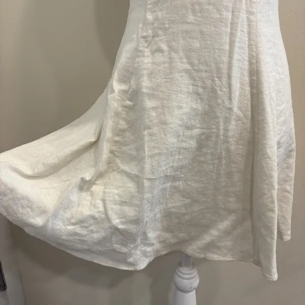 Solid & Striped Carolina Linen-Blend Mini Dress Cream XS Beach Boho Bachelorette - Image 6