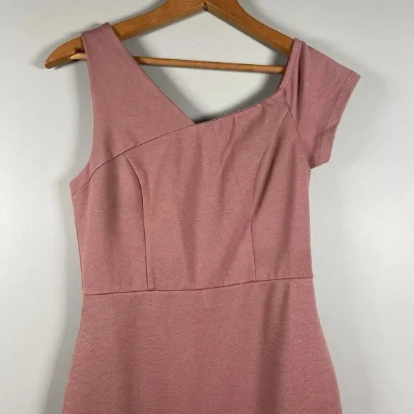 Lulu's Open Your‎ Heart Mauve Pink One-Shoulder Bodycon Midi Dress size XS Party - Image 3