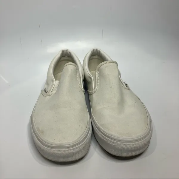 Vans all white slip on‎ shoes unisex sizes - Image 2