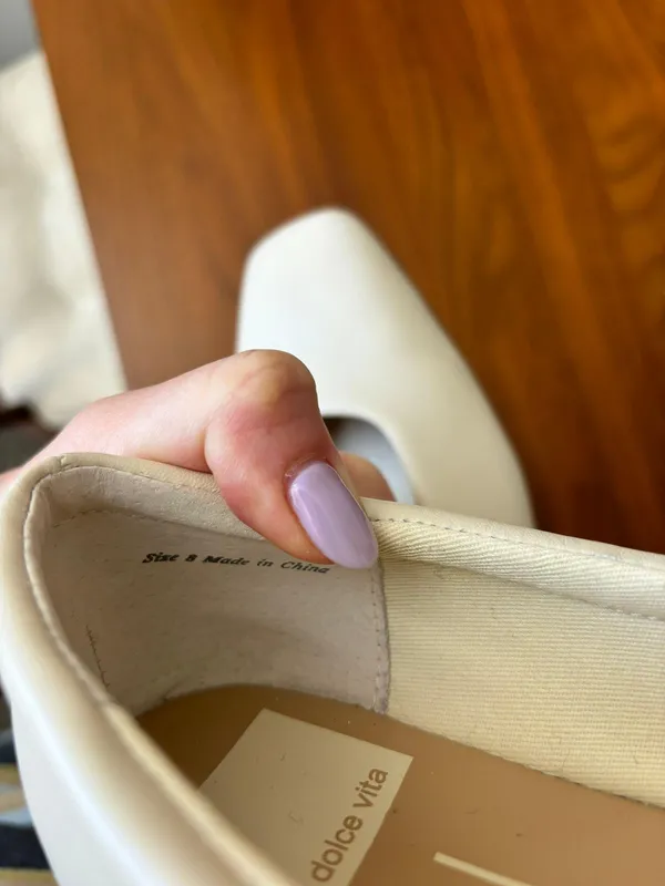 Ballet Flat White Size 8 - Image 5