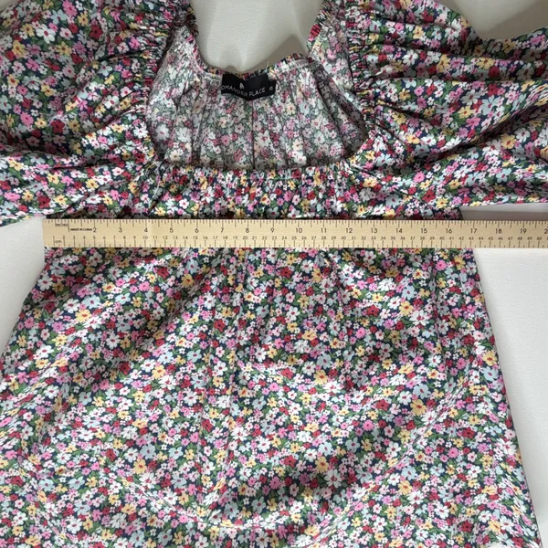 Pomander Place Tuckernuck Floral Blouse‎ XS Colorful Peasant Stretch Bloomcore - Image 8