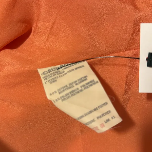 Emanuel Ungaro Parallele made in Italy shimmer Orange satin vintage Blazer 8 - Image 8
