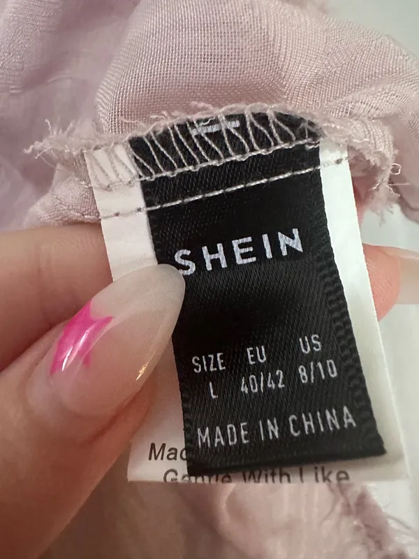 Pink Boutique Style Top Shein Feather  - Image 2