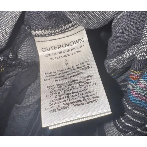 NWT Outerknown‎ Cielo Dress Open Back Women's Small Organic Cotton Tiered Beach - Image 11