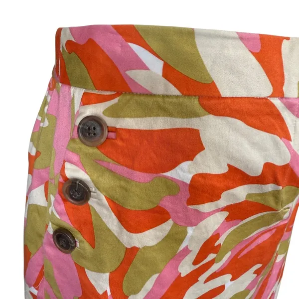 J. Crew multi colored mod splash print stretchy mini skirt with pockets size 6 - Image 5