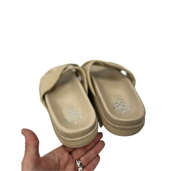Vince Camuto slides/ sandals size 10M creme straps - Image 4
