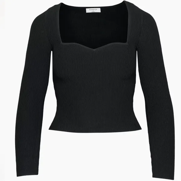 Aritzia Sculpt Knit Sweetheart Longsleeve - Image 6