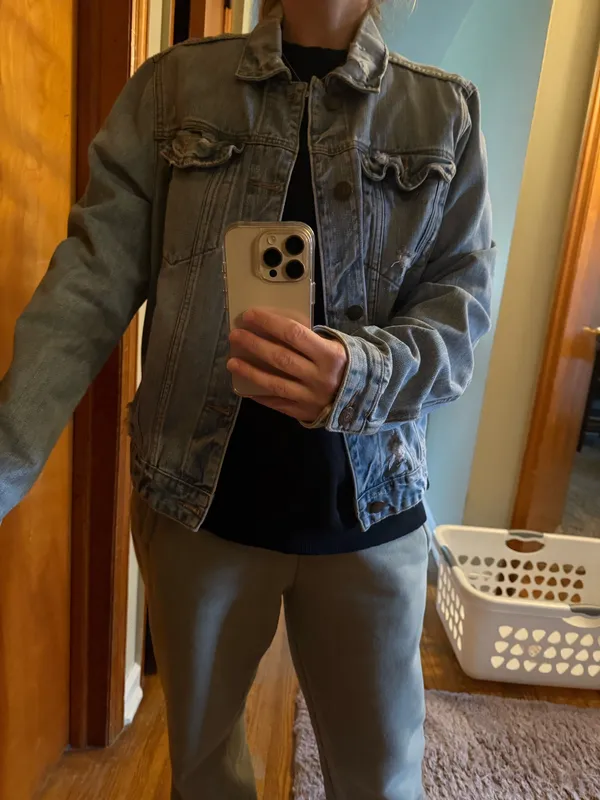 Denim Jacket Hollister Distressed - Image 3