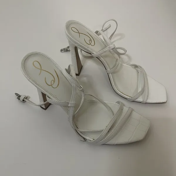 New Sam Edelman Lela strappy white high heels size 9.5 - Image 2