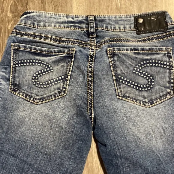 Silver Jeans Aiko women’s blue jeans capris size W28 - Image 2