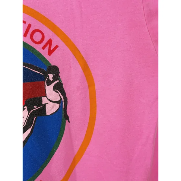 Aviator Nation Womens Venice Surfer Graphic Tee Size L Pink Raw Hem Indie Casual - Image 11