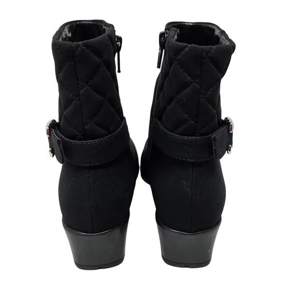 Sesto Meucci Black Hovercraft Waterproof Quilted Yeska Ankle Bootie Size 6 M - Image 7