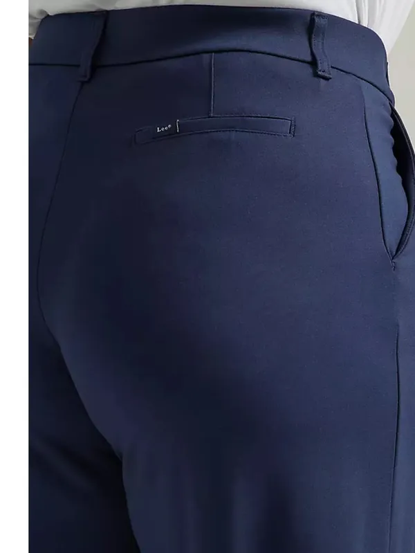 LEE WOMEN'S ULTRA LUX COMFORT ANY WEAR WIDE LEG PANT Emperor Navy, Size 24W, NEW - Image 4