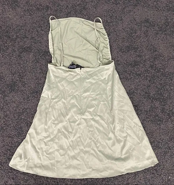 Danielle Bernstein weworewhat ruched mini Slip Dress - Image 7
