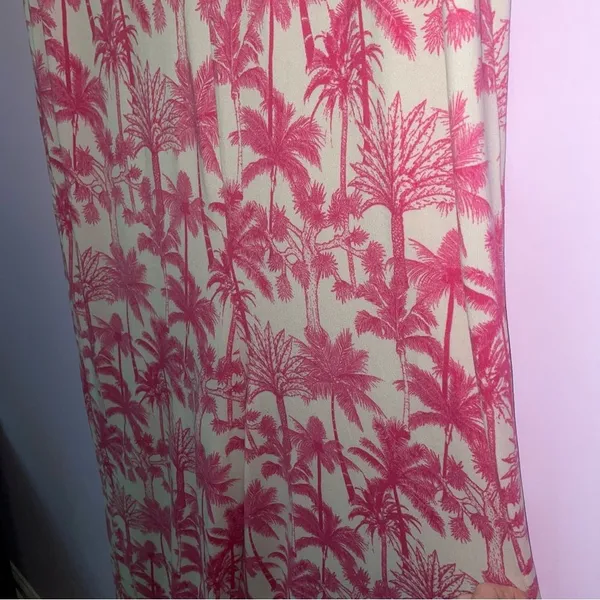 Bumblebella by Jill Martin QVC Small Dreamy Jersey Jumpsuit Pink Palms - Image 8