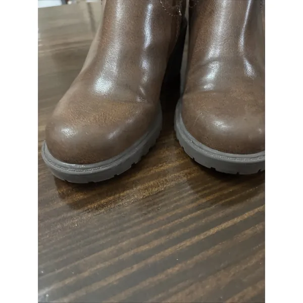 Frye and Co. 6.5 Addison Brown Ankle Chelea Boots Vegan Boho Horse Cowgirl - Image 5