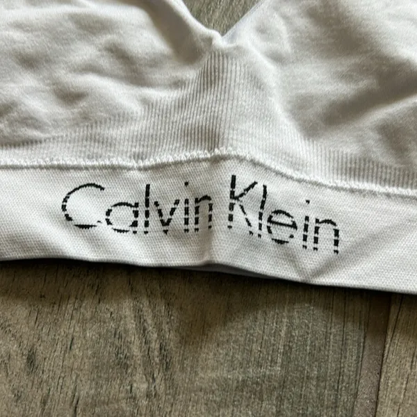 Calvin Klein white bralette - Image 2