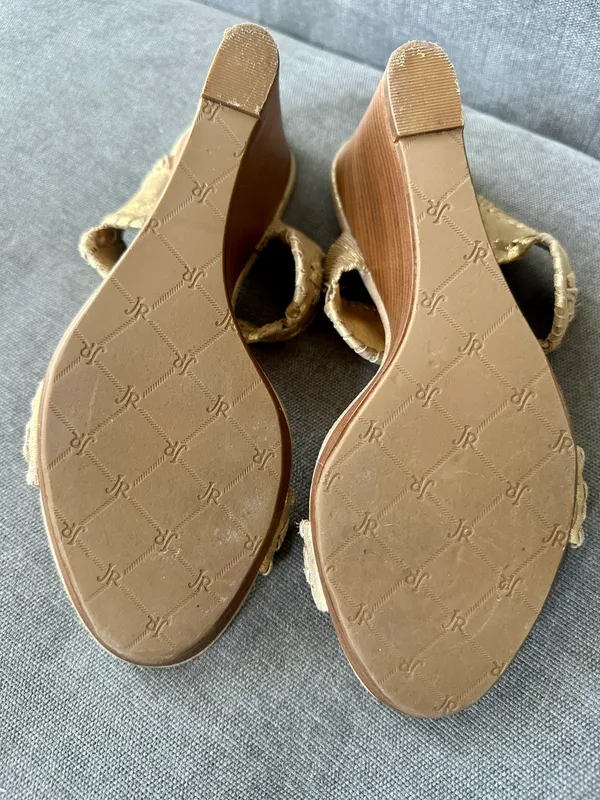 Jack Rogers Lauren Mid Wedge Gold - Image 4